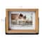 Expressions 4" x 6" Natural Wood Frame with Mat in Metal Base by Studio Décor®